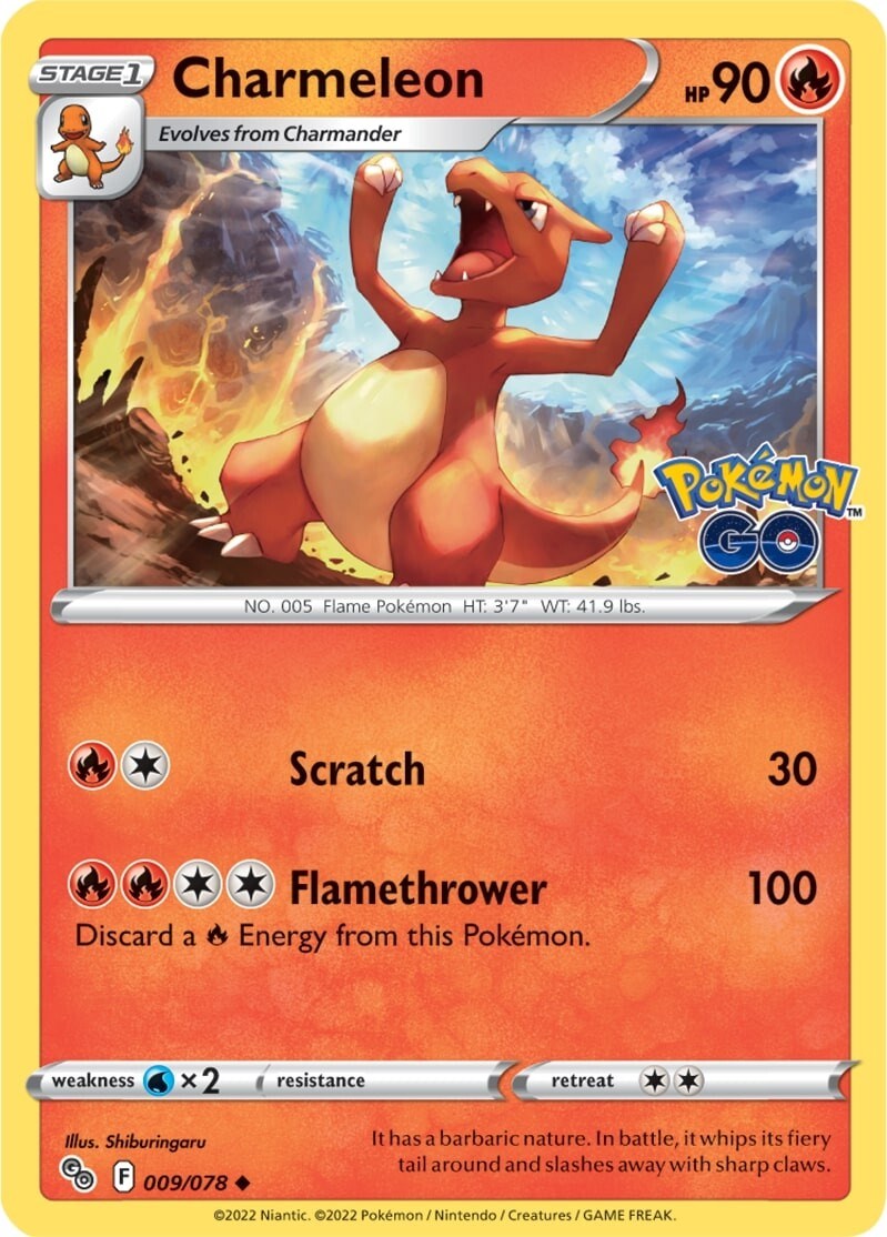 Charmeleon [009/078] [Pokemon GO] Reverse Holofoil