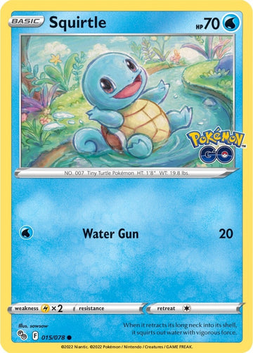 Squirtle [015/078] [Pokemon GO] Reverse Holofoil