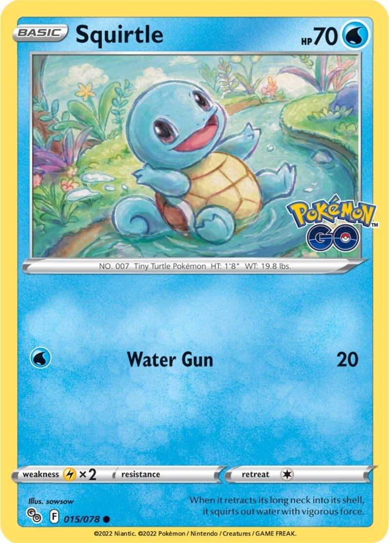 Squirtle [015/078] [Pokemon GO] Reverse Holofoil