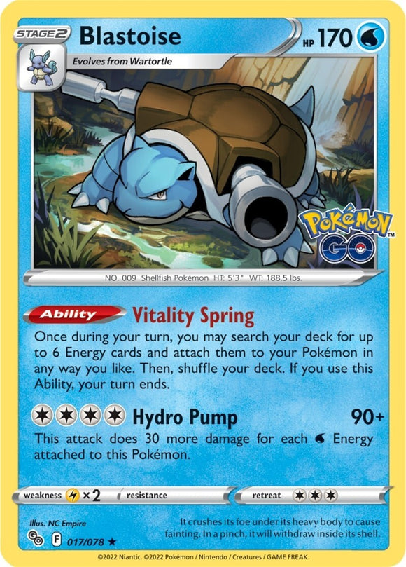 Blastoise [017/078] [Pokemon GO] Reverse Holofoil