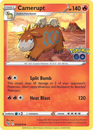 Camerupt [014/078] [Pokemon GO] Reverse Holofoil
