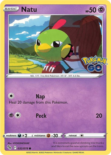 Natu [032/078] [Pokemon GO] Reverse Holofoil