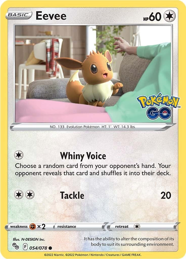 Eevee [054/078] [Pokemon GO] Reverse Holofoil