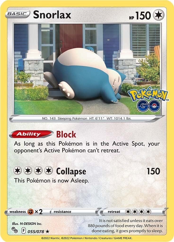 Snorlax [055/078] [Pokemon GO] Reverse Holofoil