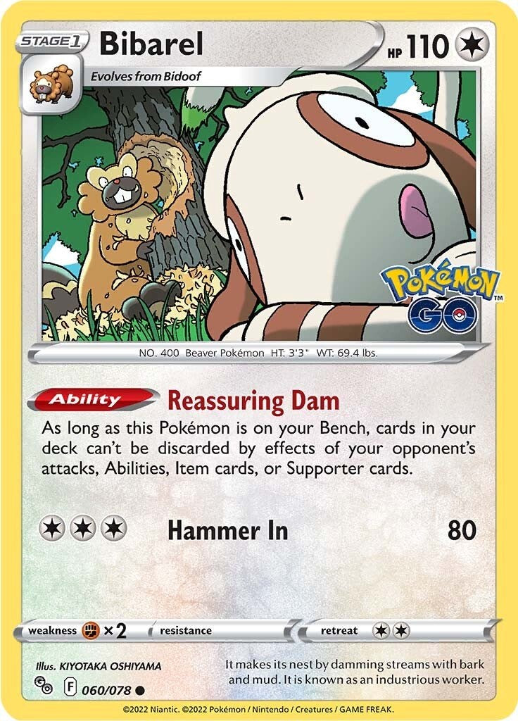 Bibarel [060/078] [Pokemon GO] Reverse Holofoil