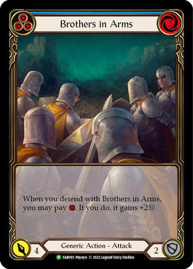 Brothers in Arms (Blue) - FAB093 [FAB093] [Flesh and Blood: Promo Cards] Rainbow Foil