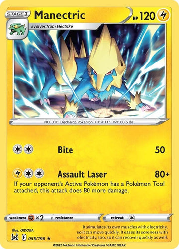 Manectric [055/196] [Lost Origin] Reverse Holofoil
