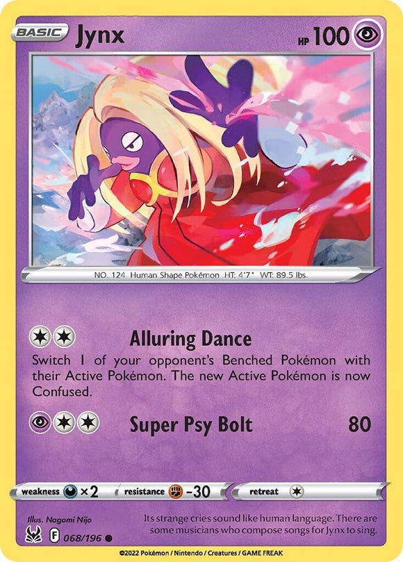 Jynx [068/196] [Lost Origin] Reverse Holofoil