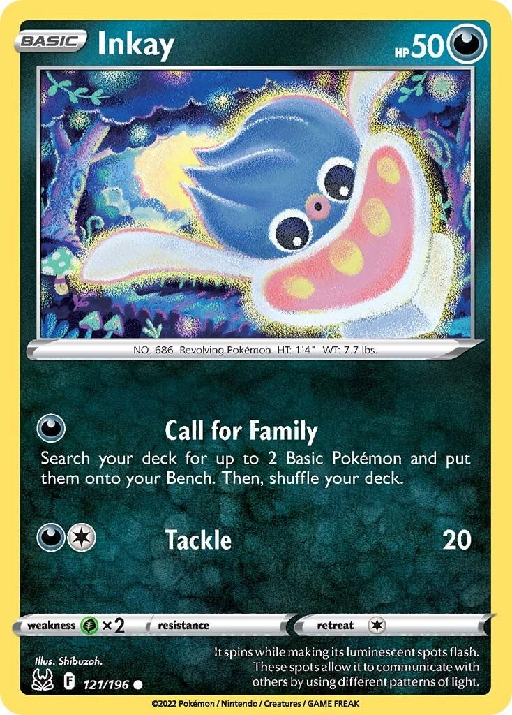 Inkay (121) [121/196] [Lost Origin] Reverse Holofoil