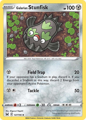 Galarian Stunfisk [127/196] [Lost Origin] Reverse Holofoil