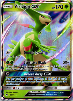 Virizion GX (034/214) [Sun & Moon: Lost Thunder]