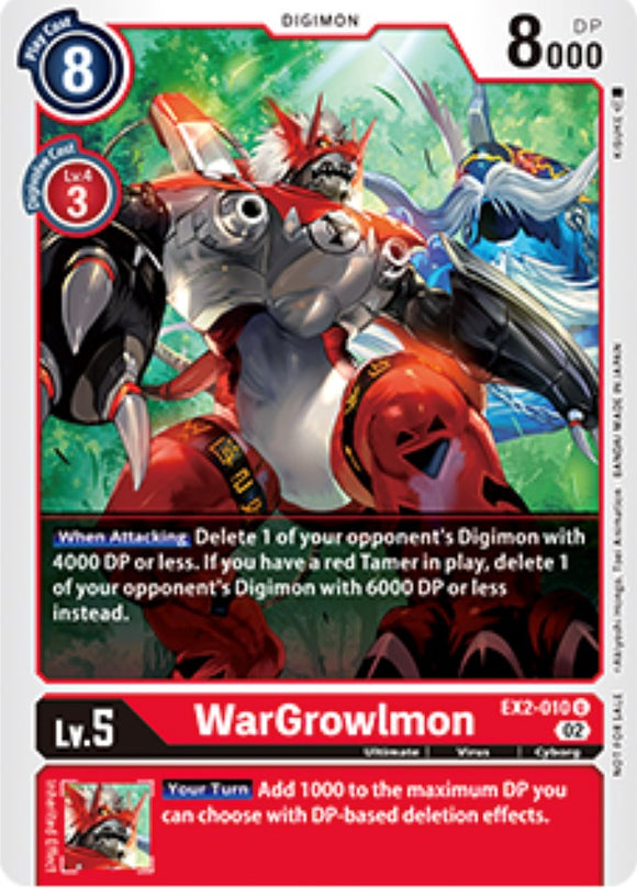 WarGrowlmon - EX2-010 (Tamer Party Vol. 6 Promo) [EX2-010 U] [Digital Hazard]