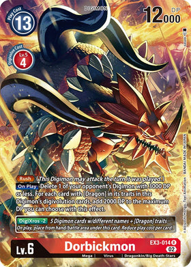 Dorbickmon (Alternate Art) [EX3-014 R] [Draconic Roar] Foil