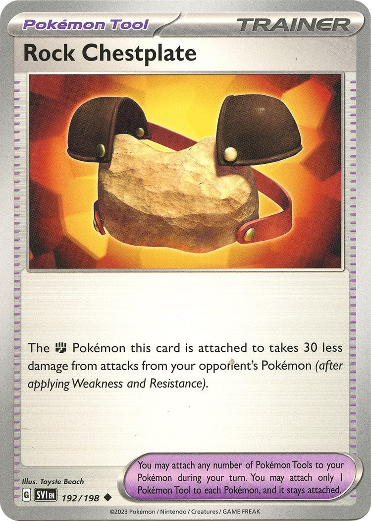 Rock Chestplate [192/198] [Scarlet & Violet Base Set] Reverse Holofoil