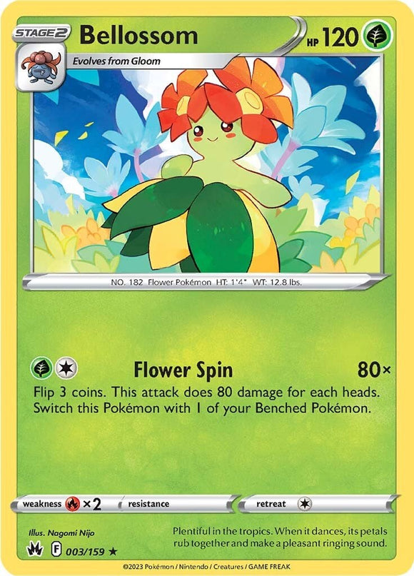 Bellossom [003/159] [Crown Zenith] Reverse Holofoil
