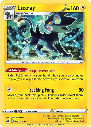 Luxray (44) [044/159] [Crown Zenith] Reverse Holofoil