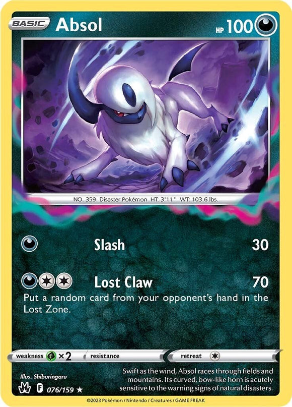 Absol [076/159] [Crown Zenith] Reverse Holofoil