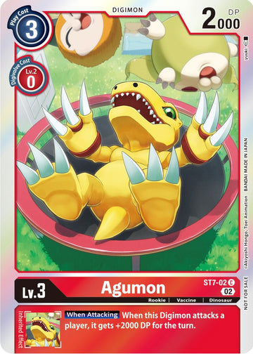 Agumon (Official Tournament Pack Vol.8) [ST7-02] [Starter Deck 07: Gallantmon] Foil