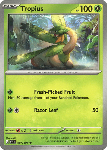 Tropius [007/198] [Scarlet & Violet Base Set] Reverse Holofoil