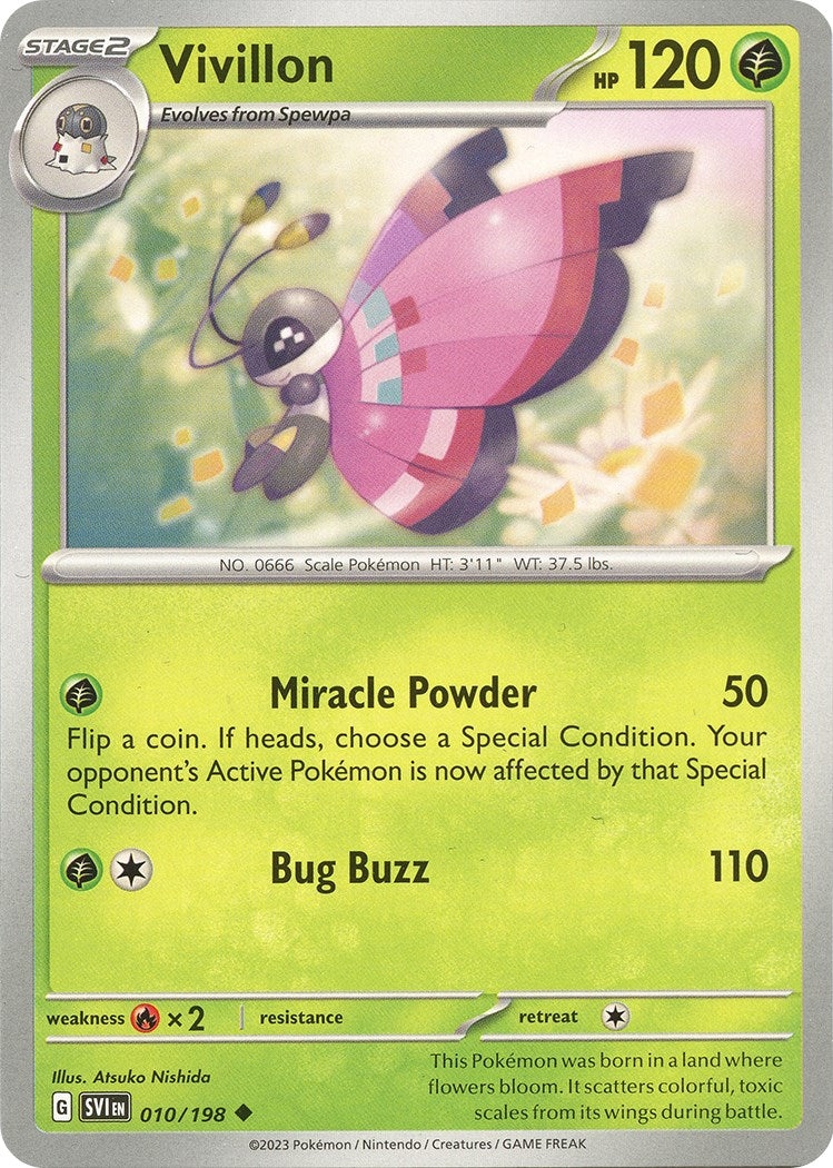Vivillon [010/198] [Scarlet & Violet Base Set] Reverse Holofoil