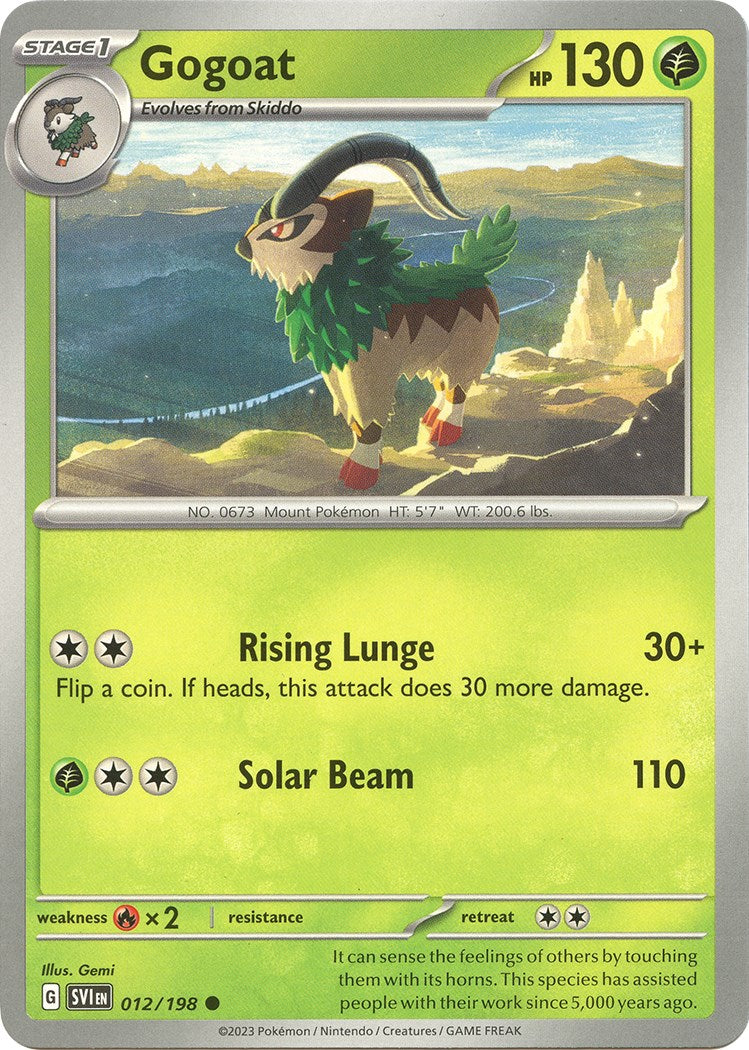 Gogoat [012/198] [Scarlet & Violet Base Set] Reverse Holofoil