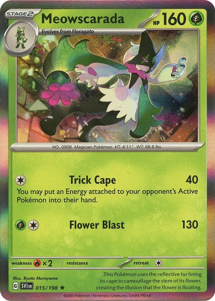 Meowscarada - 015/198 [015/198] [Scarlet & Violet Base Set] Reverse Holofoil