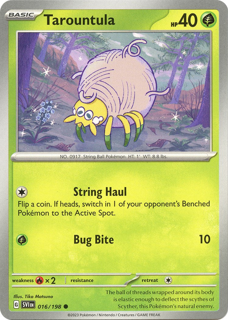 Tarountula - 016/198 [016/198] [Scarlet & Violet Base Set] Reverse Holofoil