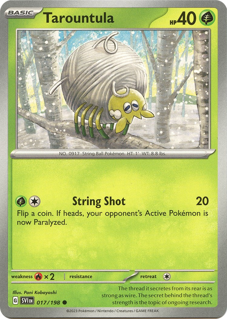 Tarountula - 017/198 [017/198] [Scarlet & Violet Base Set] Reverse Holofoil