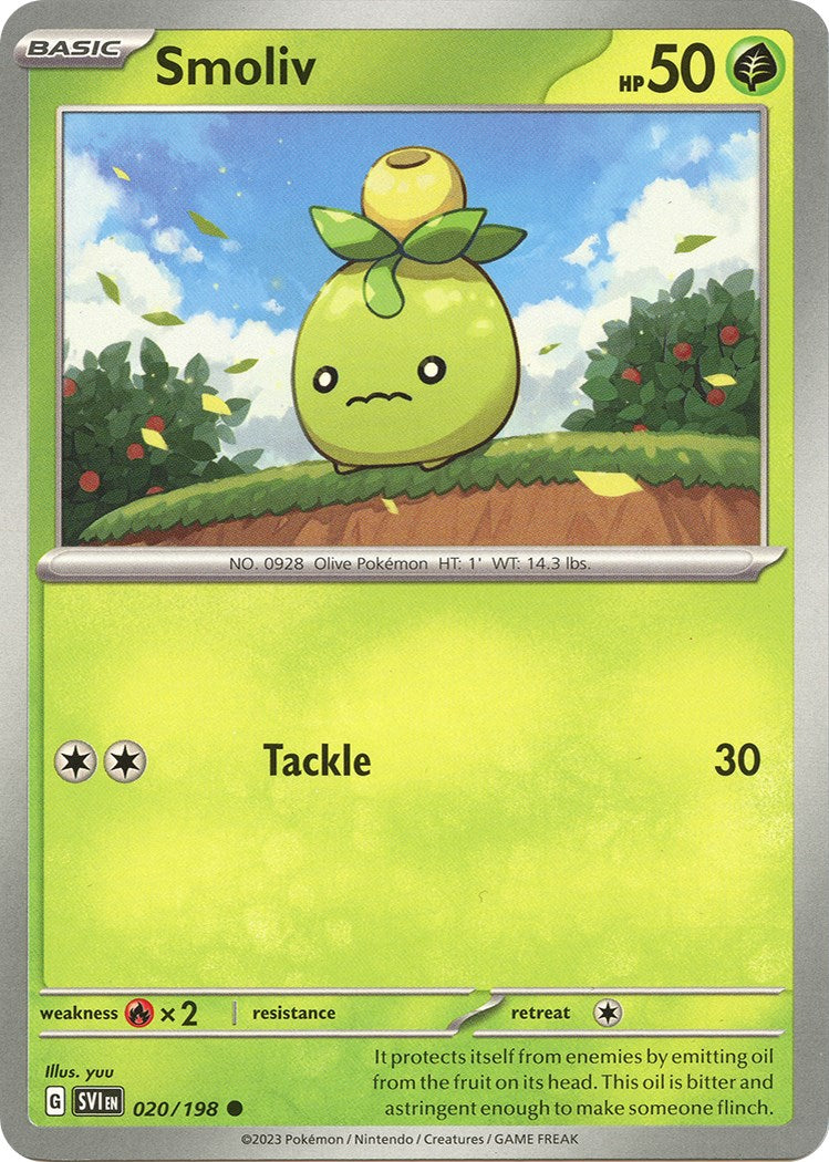 Smoliv - 020/198 [020/198] [Scarlet & Violet Base Set] Reverse Holofoil