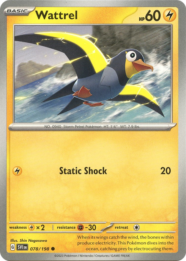 Wattrel - 078/198 [078/198] [Scarlet & Violet Base Set] Reverse Holofoil