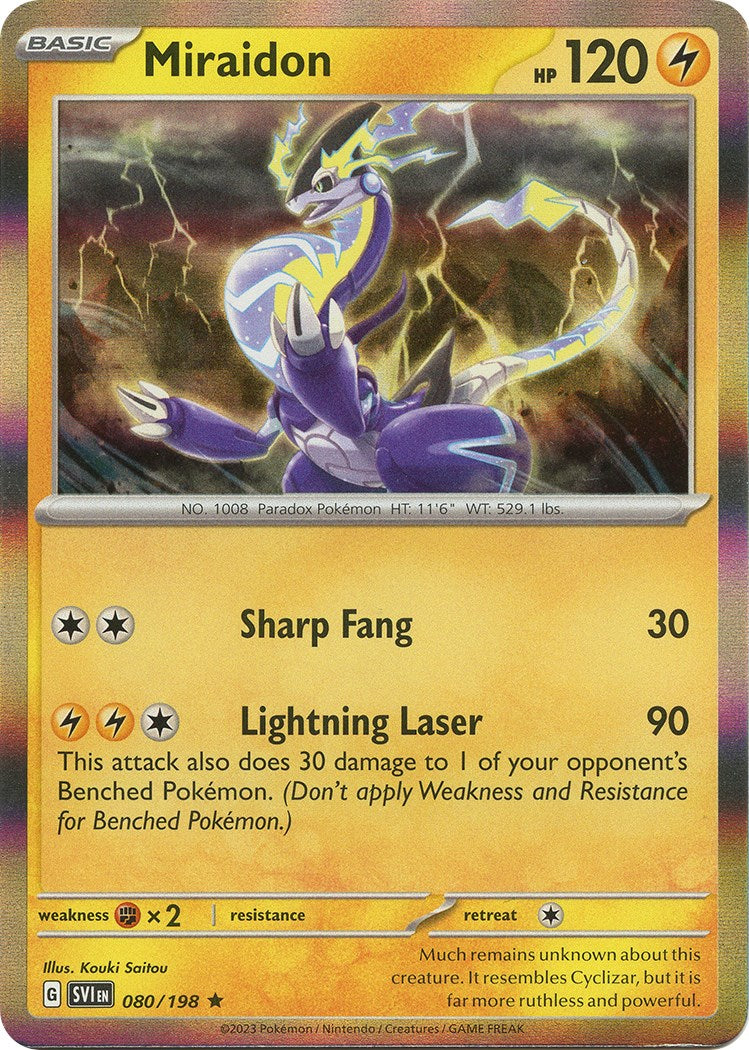 Miraidon [080/198] [Scarlet & Violet Base Set] Reverse Holofoil
