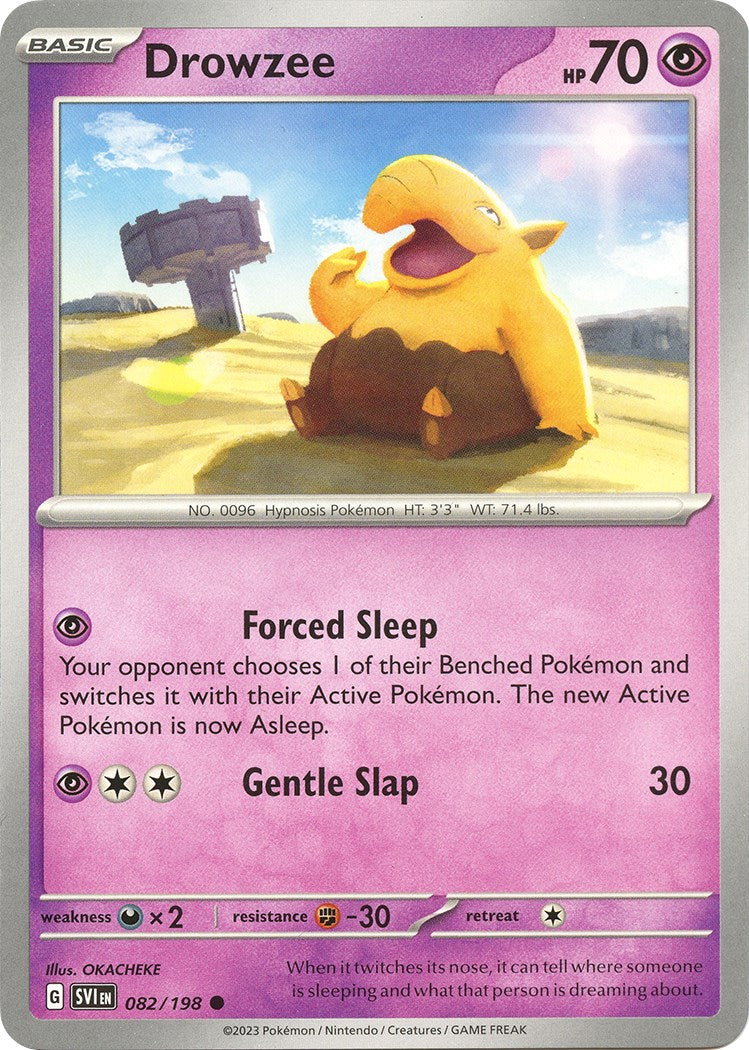 Drowzee - 082/198 [082/198] [Scarlet & Violet Base Set] Reverse Holofoil