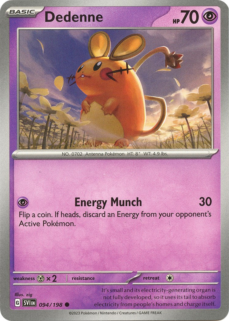 Dedenne - 094/198 [094/198] [Scarlet & Violet Base Set] Reverse Holofoil