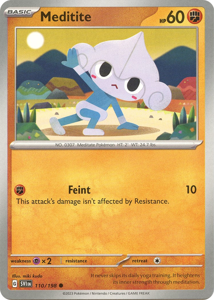 Meditite - 110/198 [110/198] [Scarlet & Violet Base Set] Reverse Holofoil