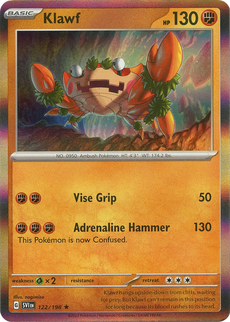 Klawf - 122/198 [122/198] [Scarlet & Violet Base Set] Reverse Holofoil