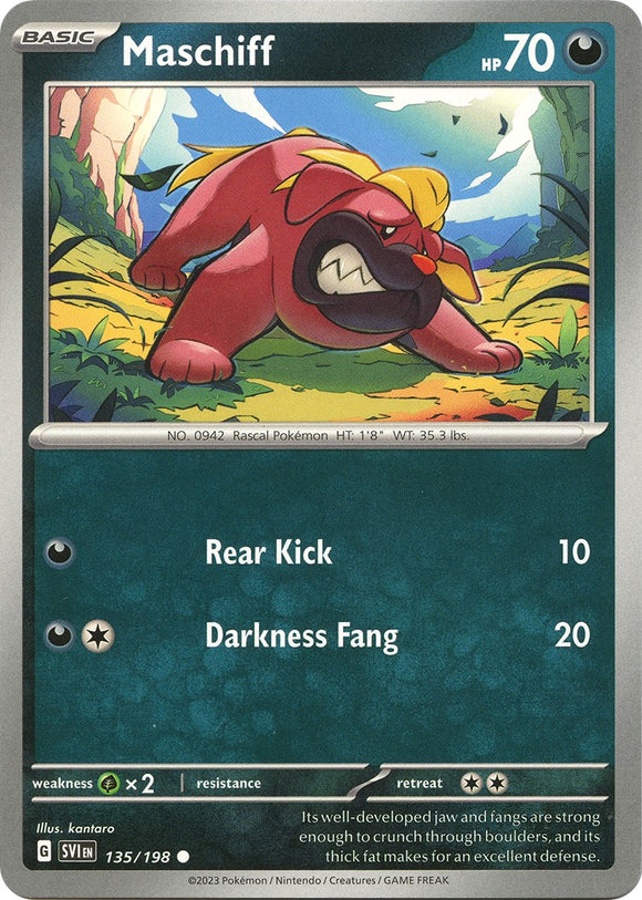 Maschiff - 135/198 [135/198] [Scarlet & Violet Base Set] Reverse Holofoil