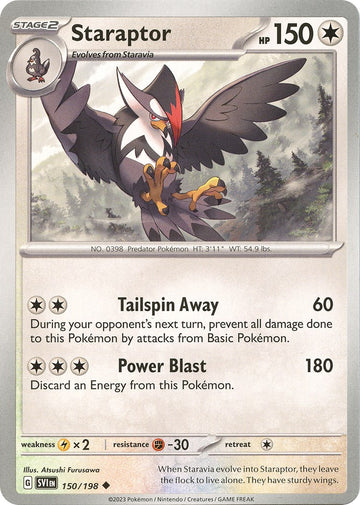 Staraptor [150/198] [Scarlet & Violet Base Set] Reverse Holofoil