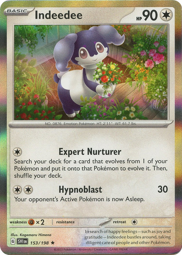 Indeedee [153/198] [Scarlet & Violet Base Set] Reverse Holofoil