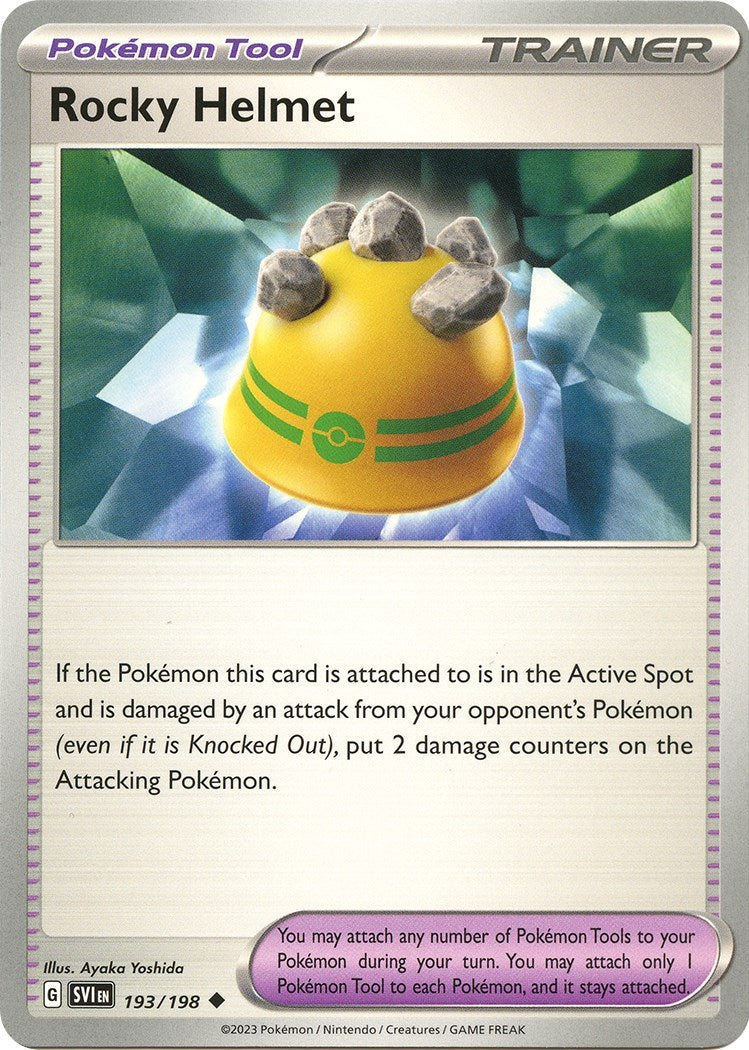 Rocky Helmet [193/198] [Scarlet & Violet Base Set] Reverse Holofoil