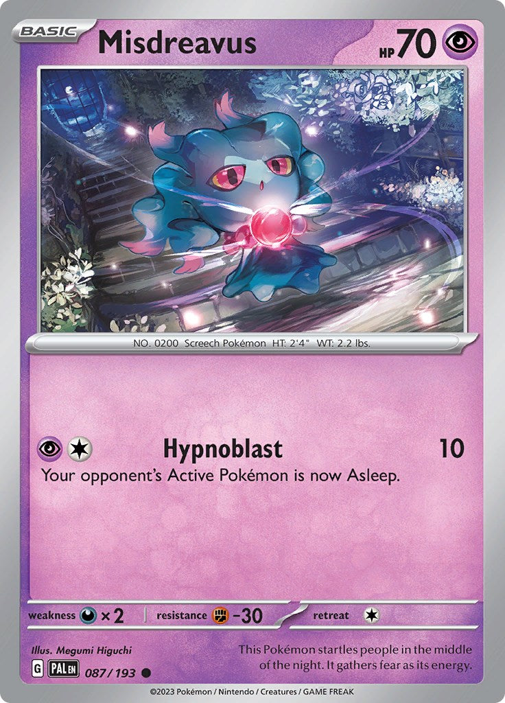 Misdreavus [087/193] [Paldea Evolved] Reverse Holofoil