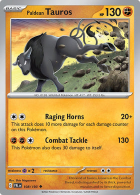Paldean Tauros - 108/193 [108/193] [Paldea Evolved] Reverse Holofoil