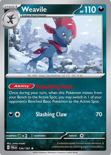 Weavile [134/193] [Paldea Evolved] Reverse Holofoil