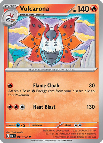 Volcarona [041/197] [Obsidian Flames] Reverse Holofoil