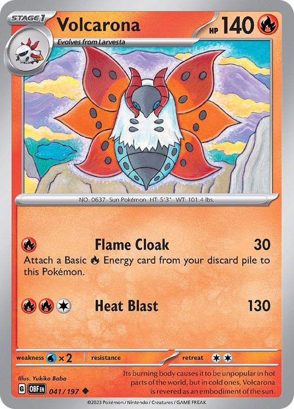 Volcarona [041/197] [Obsidian Flames]