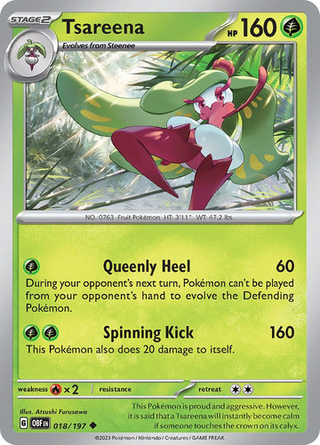 Tsareena [018/197] [Obsidian Flames] Reverse Holofoil