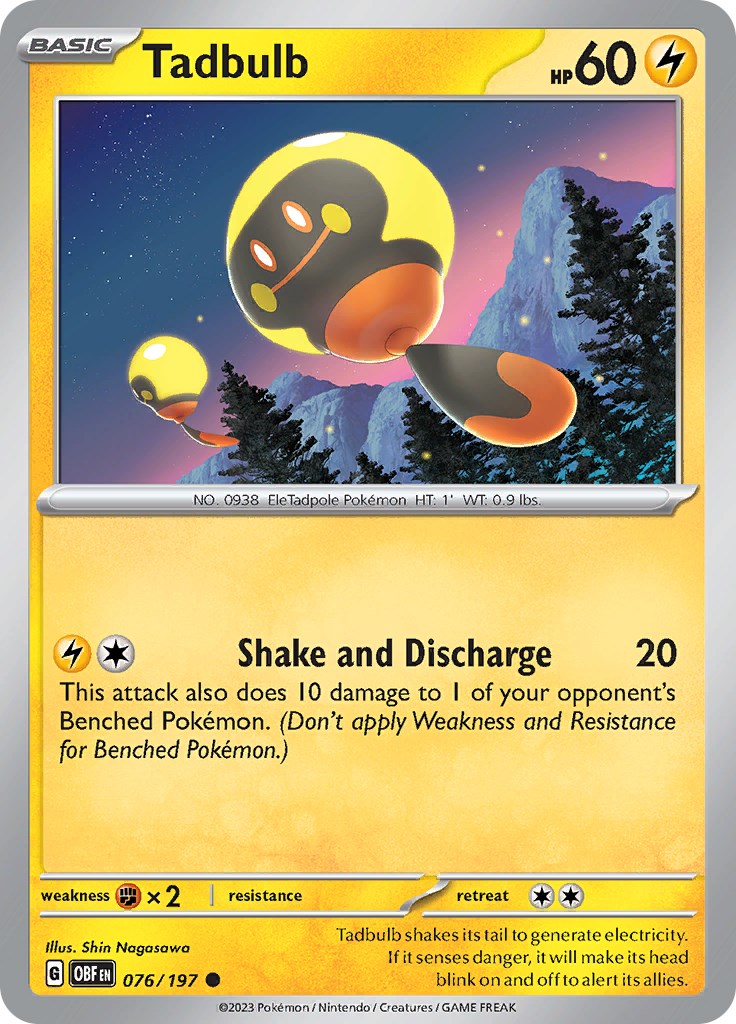 Tadbulb 076/197 [076/197] [Obsidian Flames] Reverse Holofoil