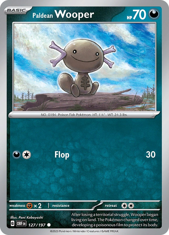 Paldean Wooper - 127/197 [127/197] [Obsidian Flames] Reverse Holofoil