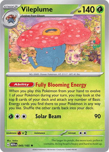 Vileplume (045/165) [Scarlet & Violet:  151] Holofoil