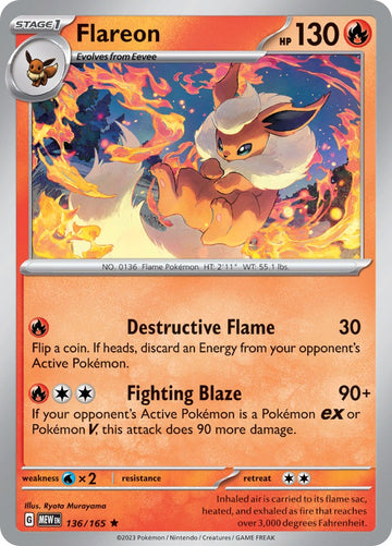 Flareon (136/165) [Scarlet & Violet:  151] Holofoil