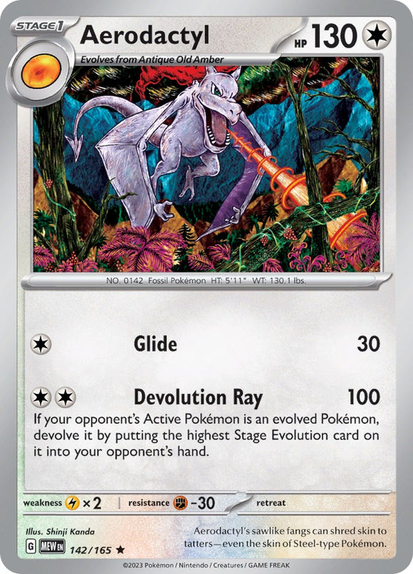 Aerodactyl (142/165) [Scarlet & Violet:  151] Reverse Holofoil